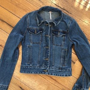 Free People jean jacket size XS